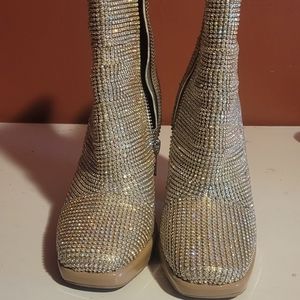 Dolls Kill Poster Grl Park Ave Princess Crystal Booties